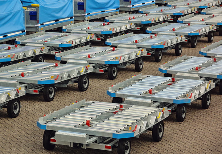 Trelleborg tires for handy and airport luggage trolley