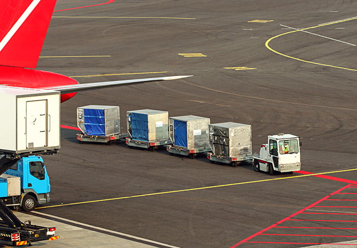 Trelleborg tires for baggage tow tractors